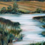 Tranquil Pond, oil Painting, Plein Air painting